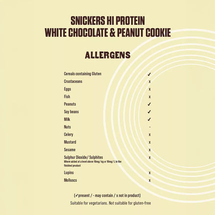 Snickers Protein Cookie White Chocolate