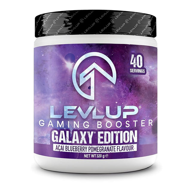 LevlUp Galaxy Edition Acai Blueberry & Pomegranate Flavour Gaming Booster 320g