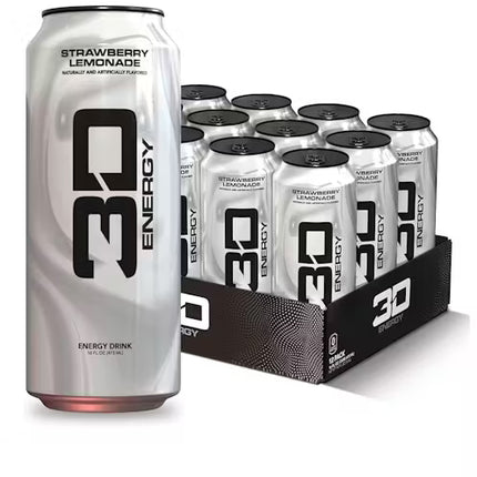 3D Energy Drink 12x473ml 12x473ml Silver Strawberry Lemonade