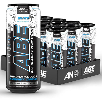 Applied Nutrition ABE (All Black Everything) Carbonated Can 12x330ml White