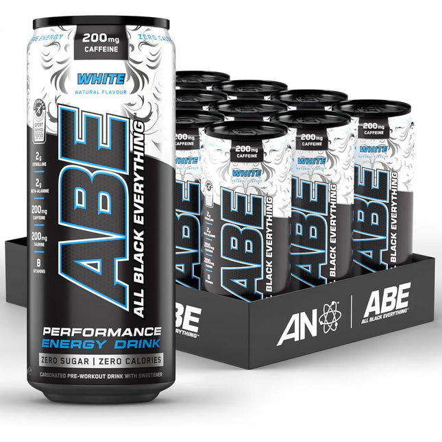 Applied Nutrition ABE (All Black Everything) Carbonated Can 12x330ml White