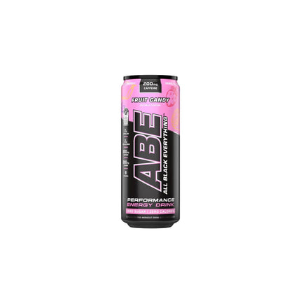 Applied Nutrition ABE (All Black Everything) Carbonated Can 12x330ml Fruit Candy