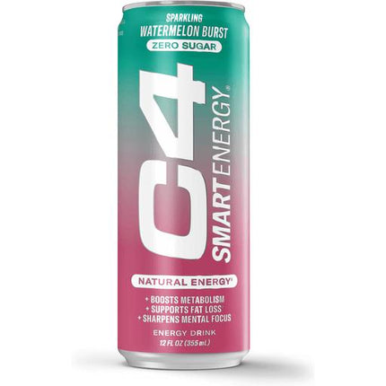 Cellucor C4 Smart Energy Carbonated 12x330ml Watermelon Burst