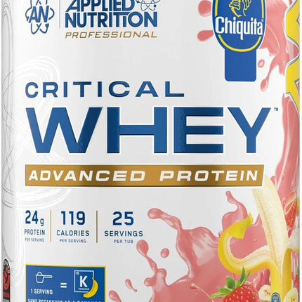 Applied Nutrition Critical Whey 825g Chiquita Banana Strawberry Smoothie