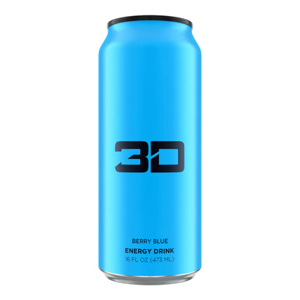 3D Energy Drink 12x473ml Blue - Blueberry Mist