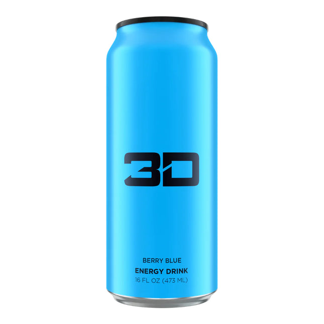 3D Energy Drink 12x473ml Blue - Blueberry Mist
