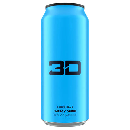 3D Energy Drink 12x473ml Blue - Blueberry Mist