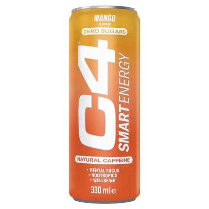 Cellucor C4 Smart Energy Carbonated 12x330ml Mango