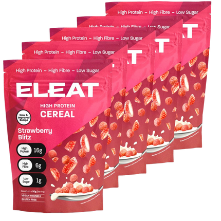 ELEAT Strawberry Flavour High Protein Cereal 250g  - Case of 5