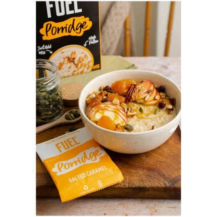 Fuel10k Salted Caramel Porridge Sachets - 10 x 36g Sachets