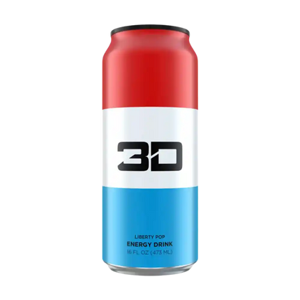 3D Energy Drink Liberty Pop 473ml - Case of 12
