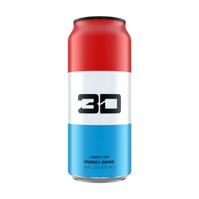 3D Energy Drink Liberty Pop 473ml - Case of 12