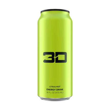 3D Energy Drink Green (Citrus Mist) 473ml - Case of 12