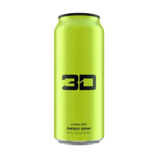 3D Energy Drink Green (Citrus Mist) 473ml - Case of 12