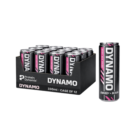 Protein Dynamix Dynamo Mixed Berry Energy Drink 330ml - Case of 12