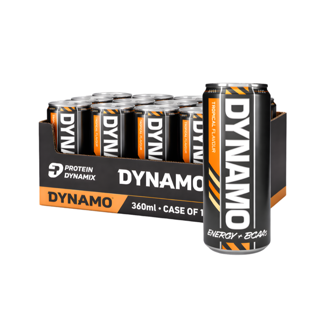 Protein Dynamix Dynamo Tropical Energy Drink 330ml - Case of 12