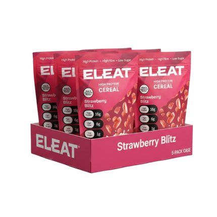ELEAT Strawberry Flavour High Protein Cereal 250g  - Case of 5