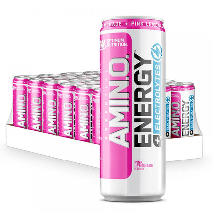 Optimum Nutrition Essential Amino Energy + Electrolytes 24x250ml Pink Lemonade