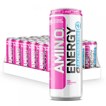 Optimum Nutrition Essential Amino Energy + Electrolytes 24x250ml Pink Lemonade