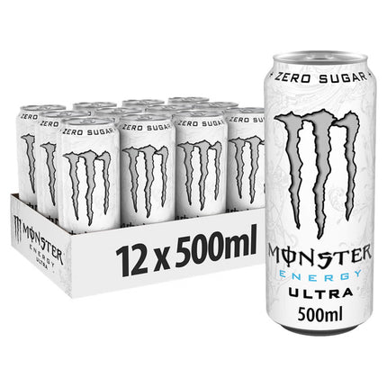Monster Energy Zero Sugar 12x500ml Ultra White
