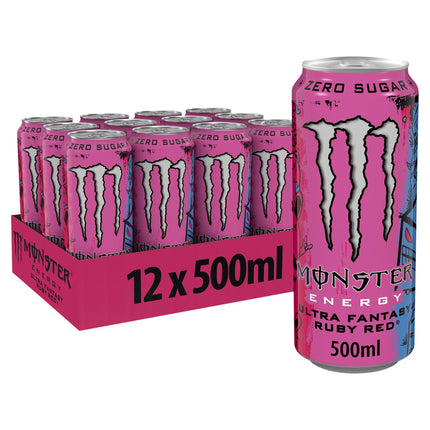 Monster Energy Zero Sugar 12x500ml Fantasy Ruby Red