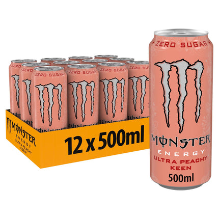 Monster Energy Zero Sugar 12x500ml Ultra Peachy Keen