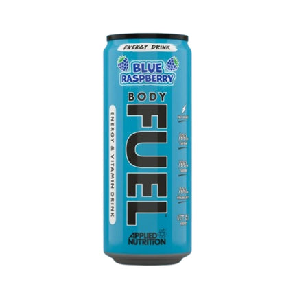 Applied Nutrition Body Fuel Energy Can 12x330ml Blue Raspberry