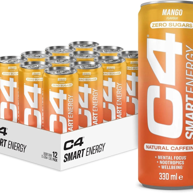 Cellucor C4 Smart Energy Carbonated 12x330ml Mango