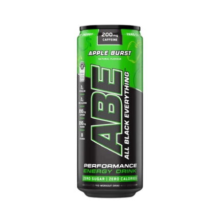 Applied Nutrition ABE (All Black Everything) Carbonated Can 12x330ml Apple Burst