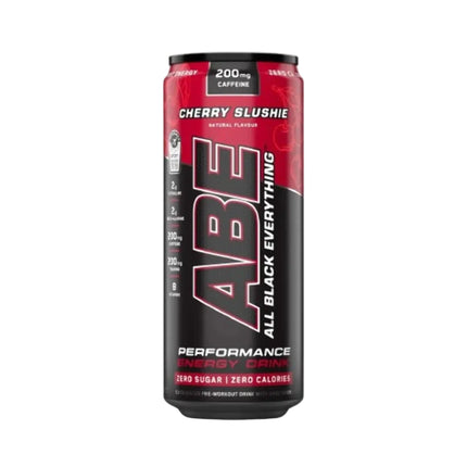 Applied Nutrition ABE (All Black Everything) Carbonated Can 12x330ml Cherry Slushie