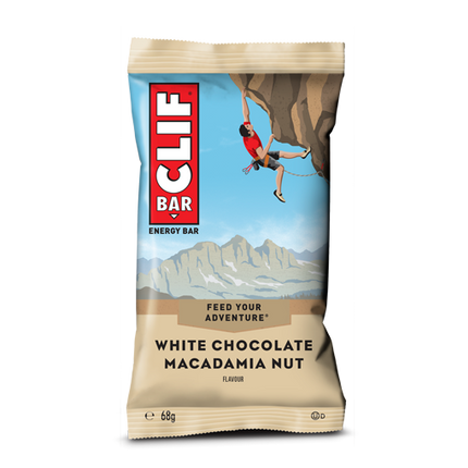 Clif White Chocolate Macadamia Nut flavour Energy bar 68g  - Case of 12